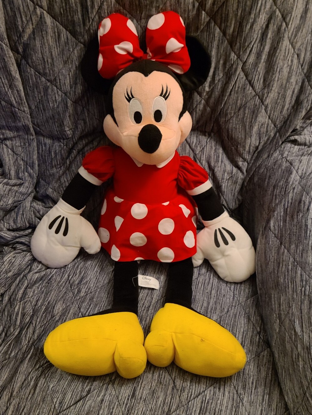 Disney Minnie Mouse Plush - Red & White Polka Dot Dress with Yellow Shoes